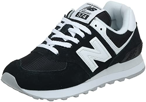 New Balance 574 Classics WL574FQ2 - Women's Black/White Shoe Deals Outlet