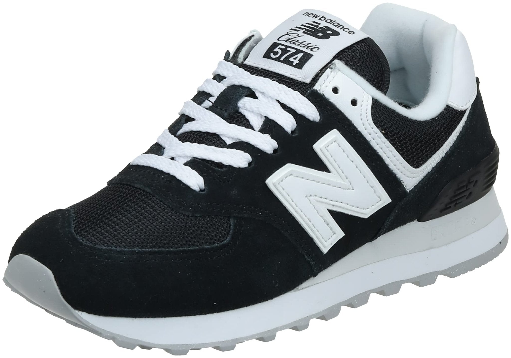 New Balance 574 Classics WL574FQ2 - Women's Black/White Shoe Deals Outlet