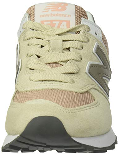 New Balance 574 Classics WL574WNA - Women's Oyster/Oxygen Pink Shoe Deals Outlet