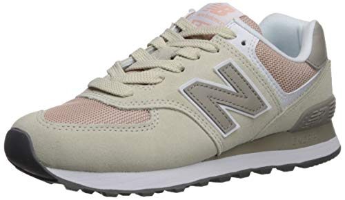 New Balance 574 Classics WL574WNA - Women's Oyster/Oxygen Pink Shoe Deals Outlet