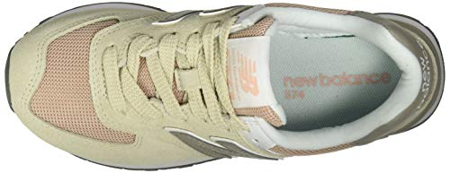 New Balance 574 Classics WL574WNA - Women's Oyster/Oxygen Pink Shoe Deals Outlet