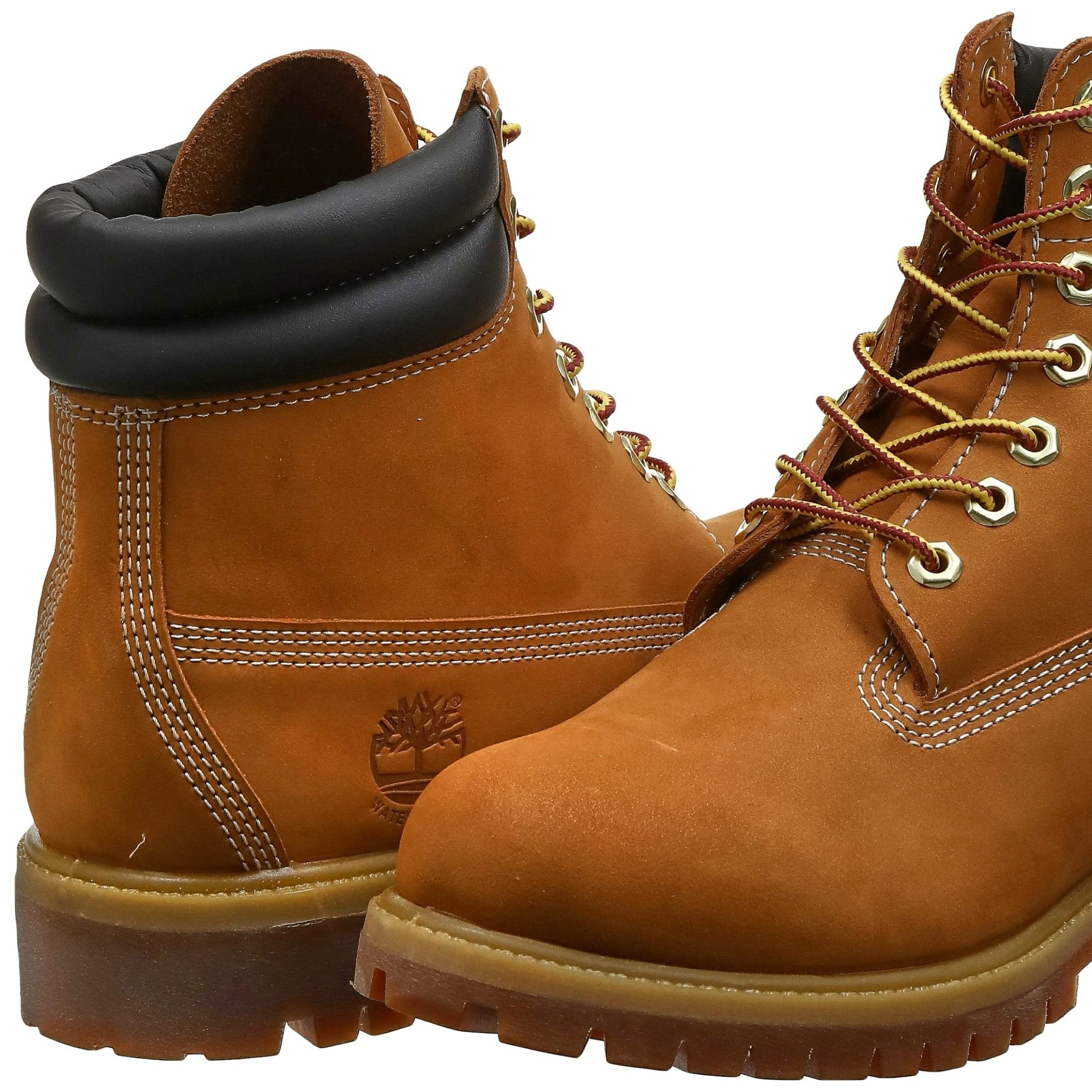 Timberland 6 - Inch Double Collar Ankle Boot - Men's Wheat Nubuck Shoe Deals Outlet