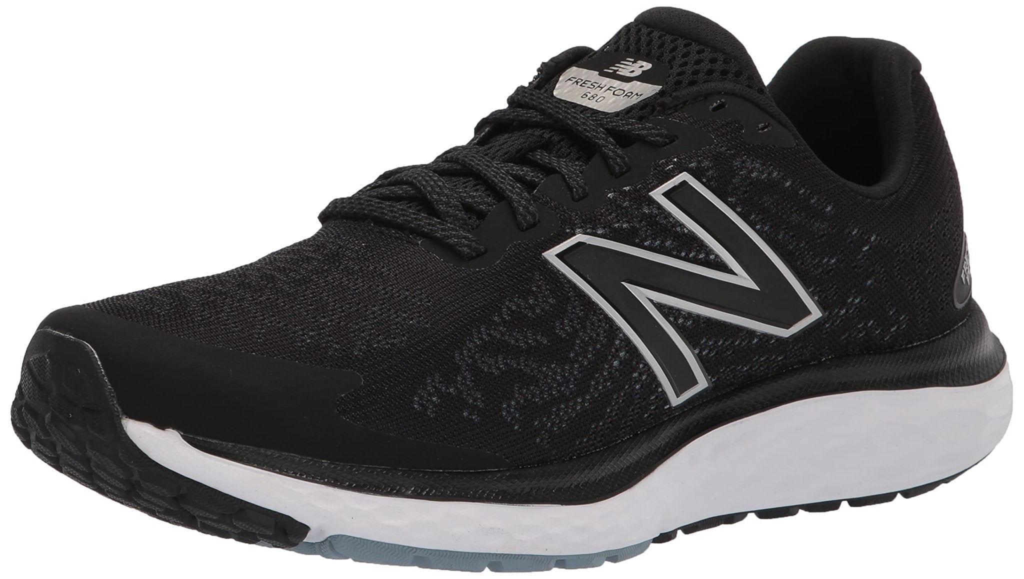 New Balance 680 v7 Fresh Foam M680LB7 - Men's Black/Star Glo Shoe Deals Outlet