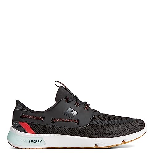 Sperry 7 Seas 3 Eye - Men's Black Shoe Deals Outlet
