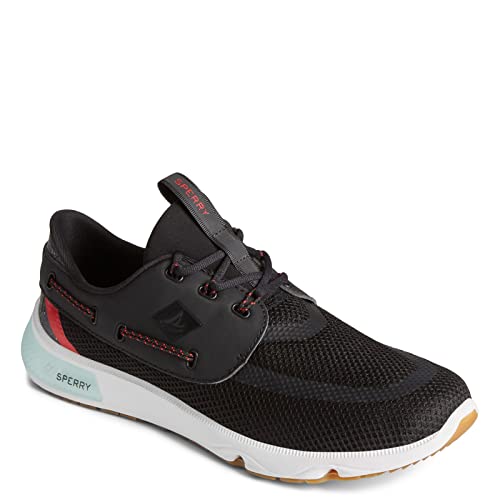 Sperry 7 Seas 3 Eye - Men's Black Shoe Deals Outlet