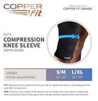 Copperfit Unisex Elite Copper Infused Knee Compression Sleeve - Unisex