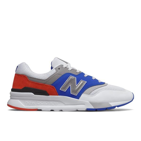 New Balance 997 Classics CM997HZJ - Men's White/Blue/Red Shoe Deals Outlet
