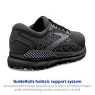 Brooks Addiction GTS 15 - Men's Black/Black/Ebony Shoe Deals Outlet
