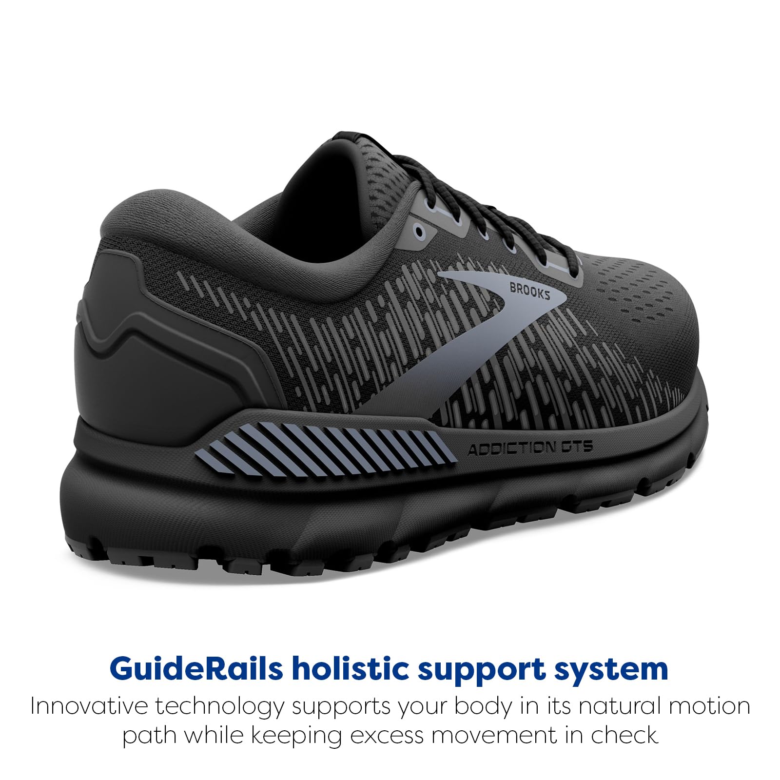 Brooks Addiction GTS 15 - Men's Black/Black/Ebony Shoe Deals Outlet