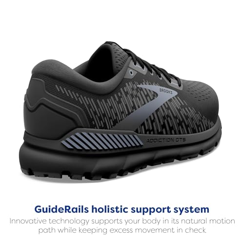 Brooks Addiction GTS 15 - Men's Black/Black/Ebony Shoe Deals Outlet