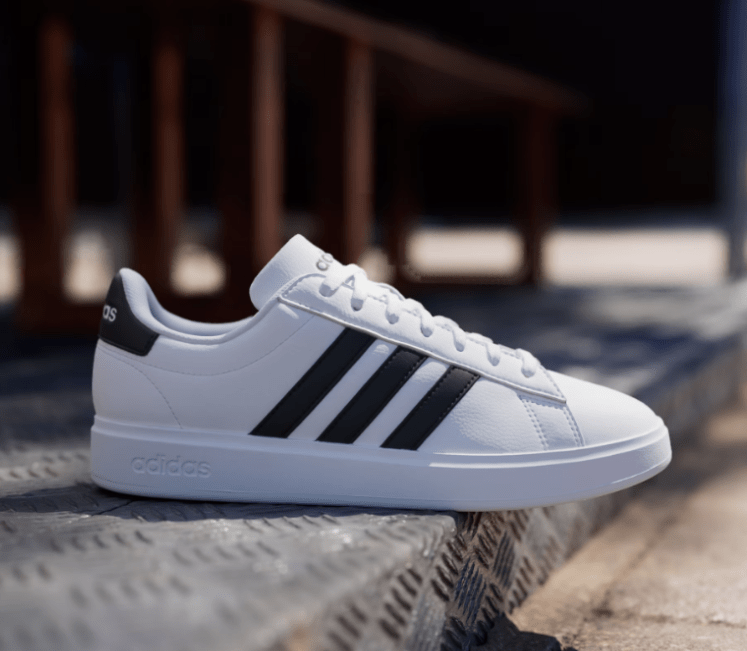 adidas Grand Court 2.0 Cloud White / Core Black / Core Black 5.5 M 4065427718071 Shoe Deals Outlet