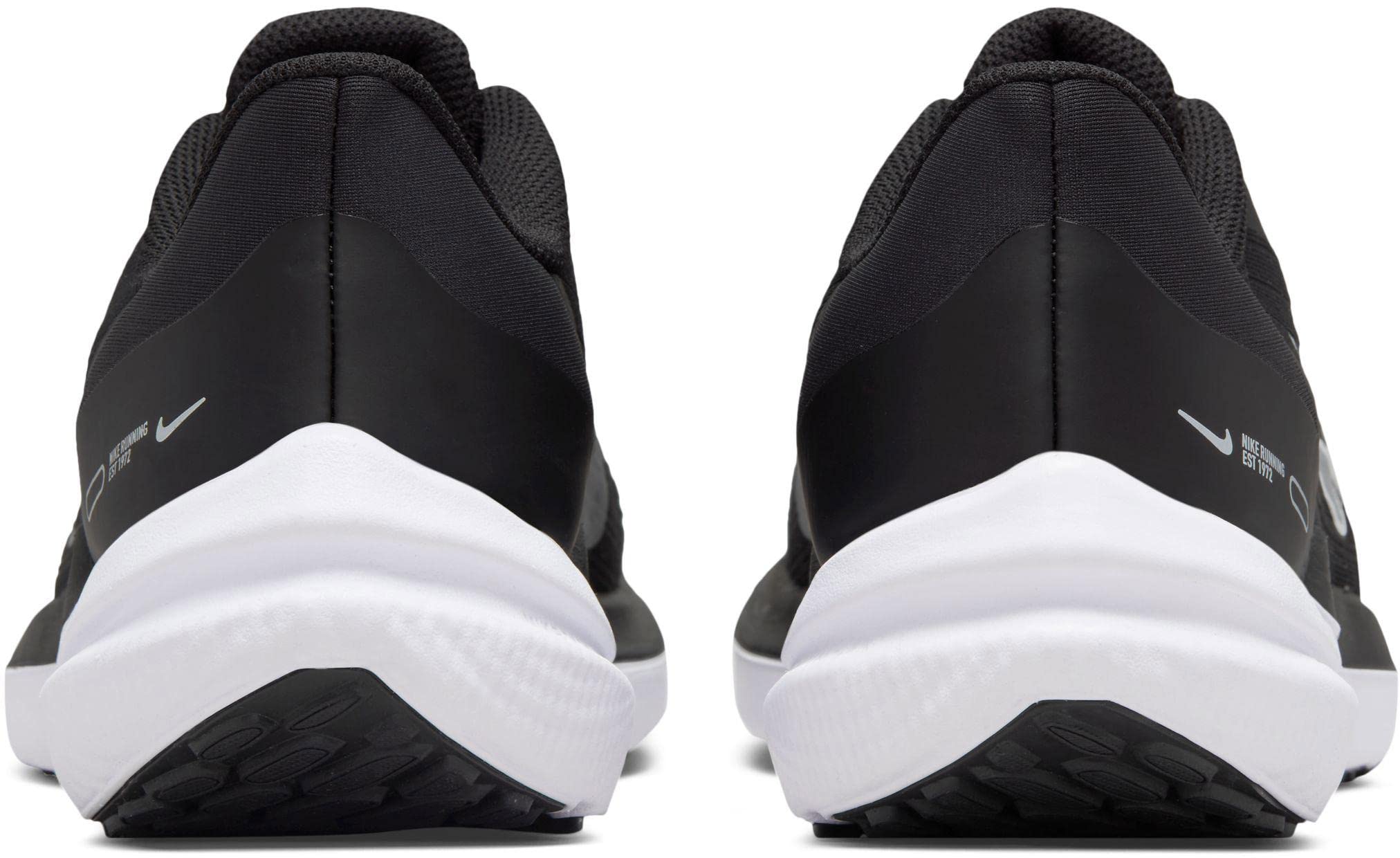 Nike Air Winflo 9 - Women's Black White Dk Smoke Grey Pure Platinum Shoe Deals Outlet