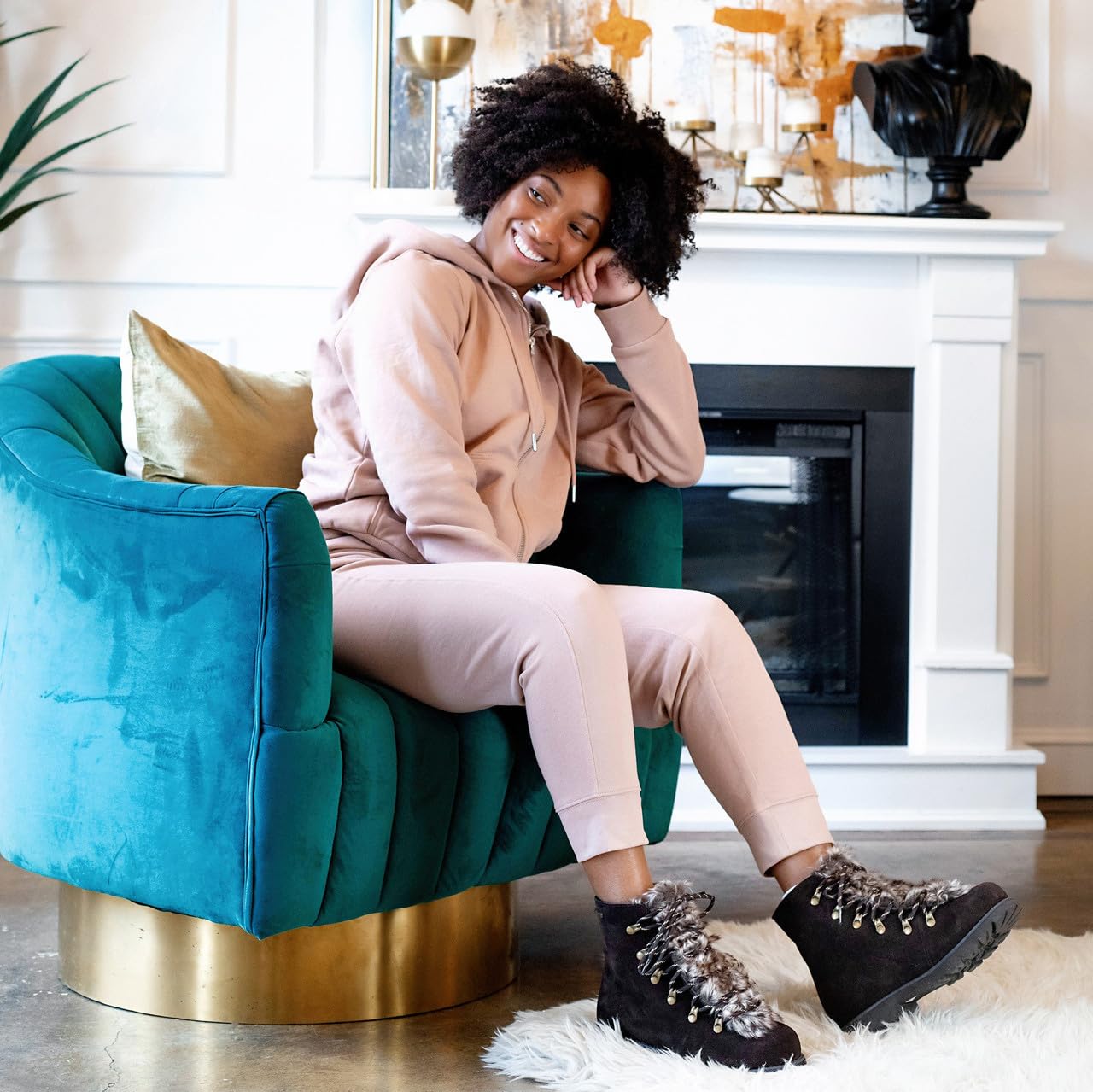 BEARPAW Alisa Boot - Women's Chocolate Shoe Deals Outlet