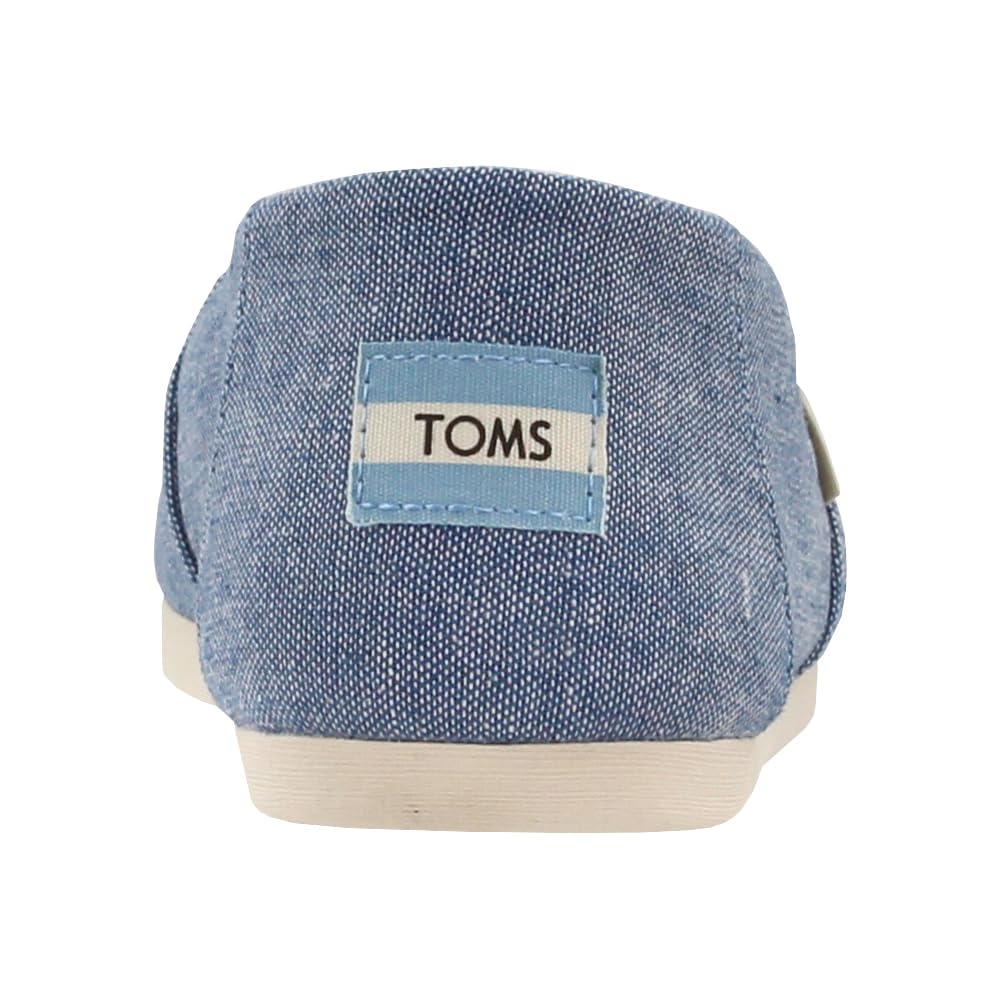 TOMS Alpargata ESP - Women's Blue Slub Chambray Shoe Deals Outlet