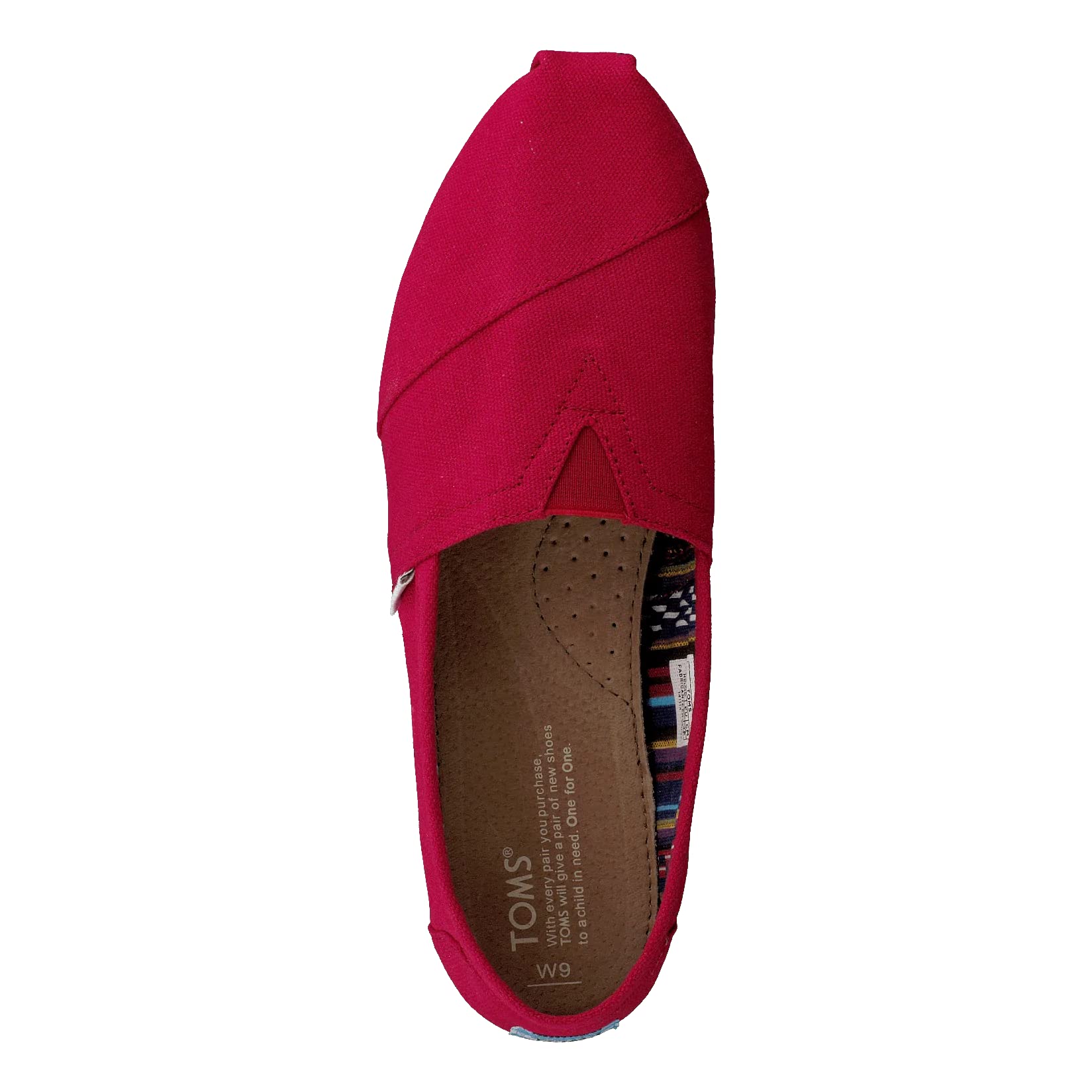 TOMS Alpargata ESP - Women's Red Canvas Shoe Deals Outlet