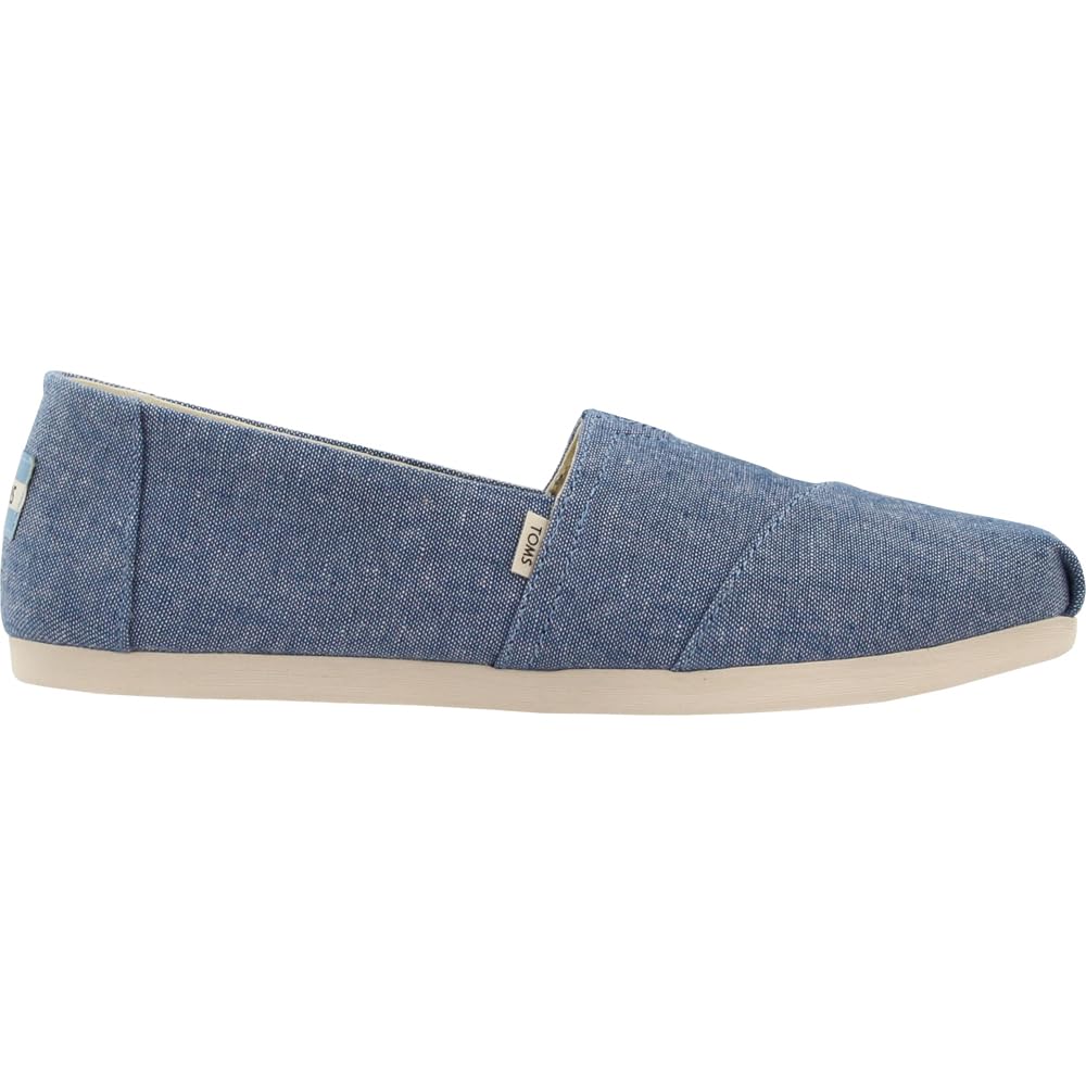 TOMS Alpargata ESP - Women's Blue Slub Chambray Shoe Deals Outlet