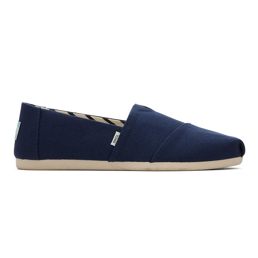 TOMS Alpargata ESP - Women's Navy Recycled Cotton Canvas Shoe Deals Outlet