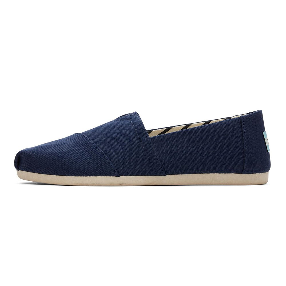 TOMS Alpargata ESP - Women's Navy Recycled Cotton Canvas Shoe Deals Outlet