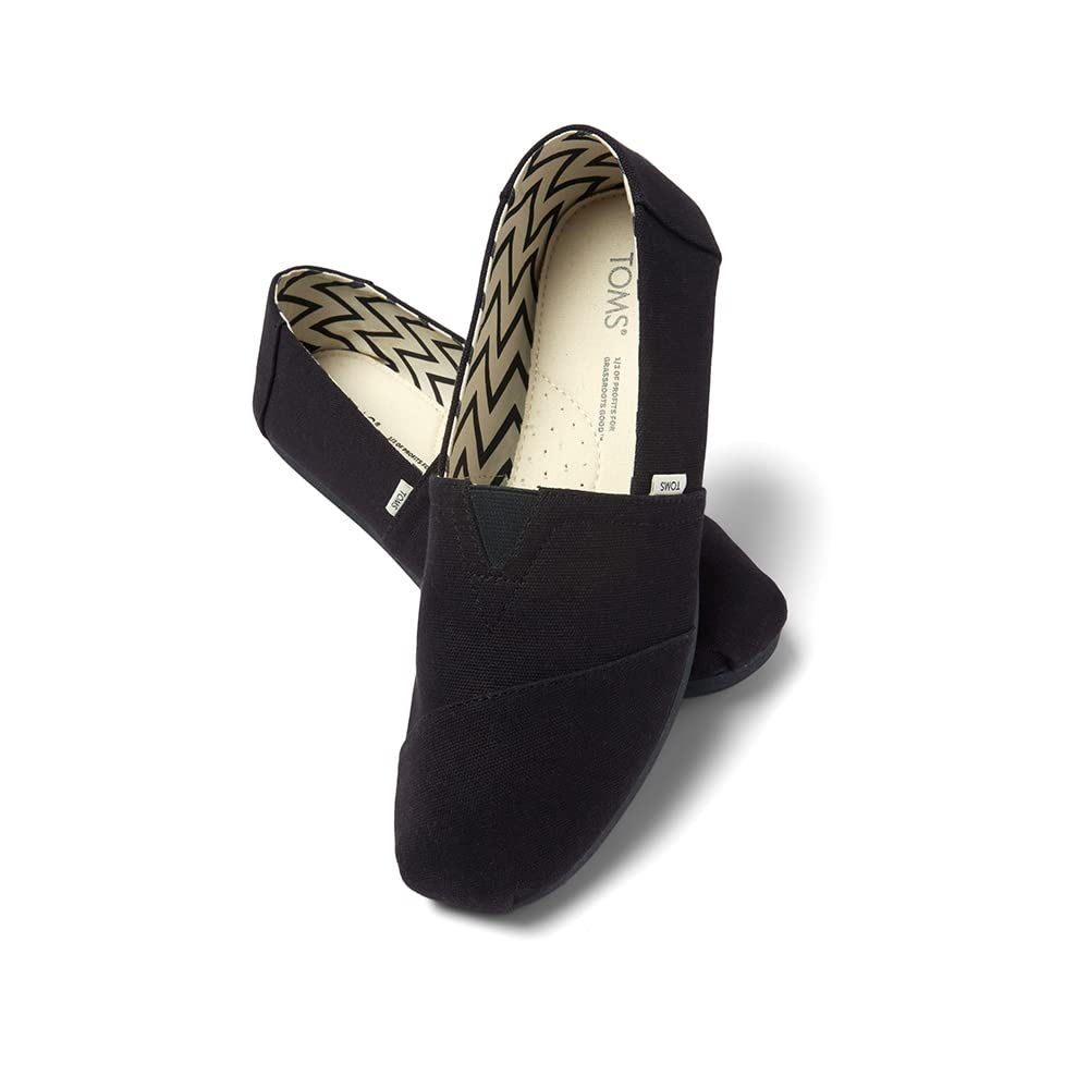 TOMS Alpargata - Men's Black/Black Canvas Shoe Deals Outlet