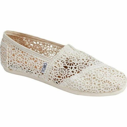 TOMS Alpargata Moroccan Crochet - Women's Natural Shoe Deals Outlet