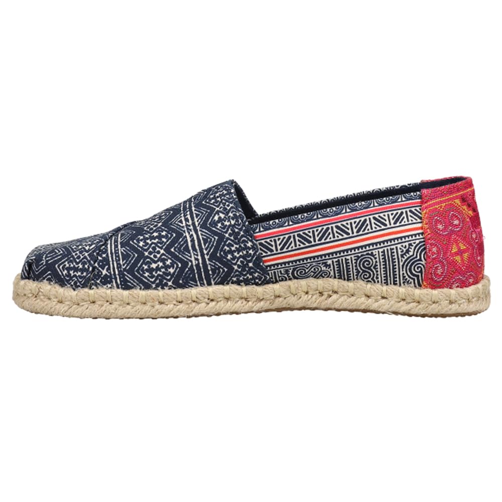 TOMS Alpargata Rope Sole Espadrille - Women's Indigo Print Shoe Deals Outlet