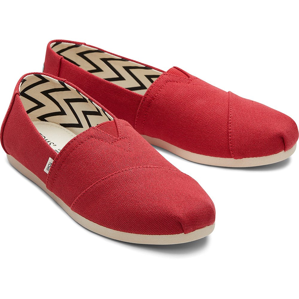 TOMS Alpargata - Women's Red Canvas Shoe Deals Outlet