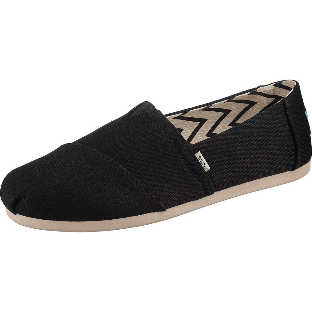 TOMS Alpargata - Women's Black Canvas Shoe Deals Outlet