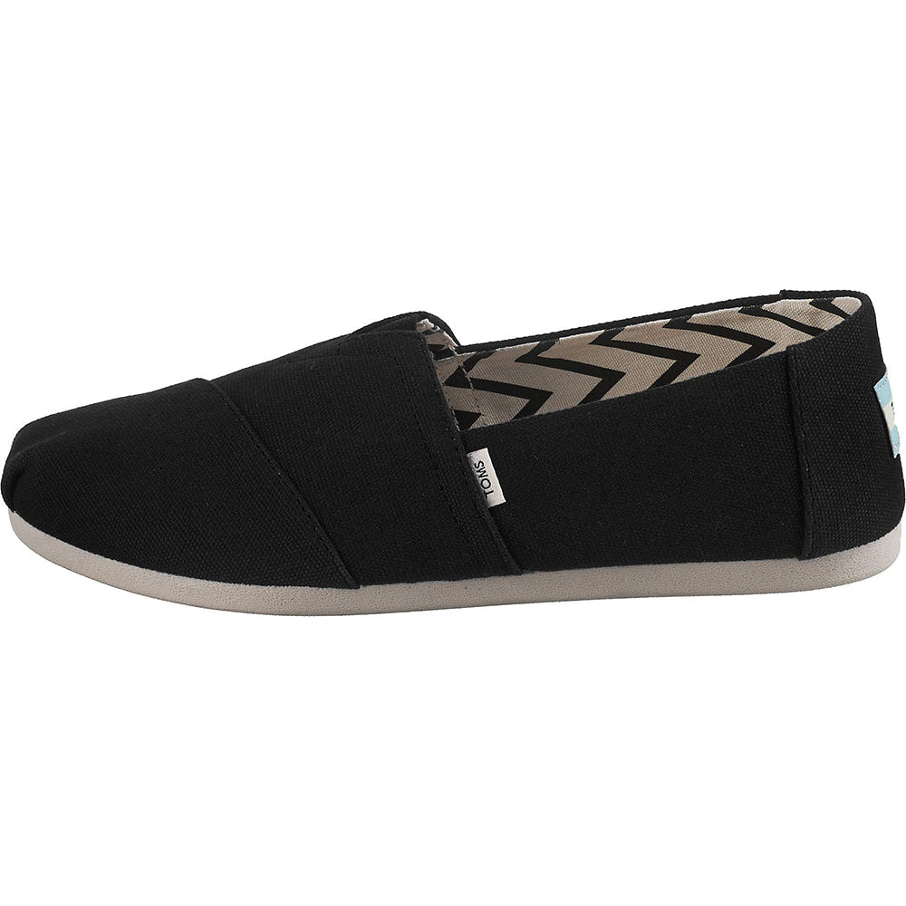 TOMS Alpargata - Women's Black Canvas Shoe Deals Outlet