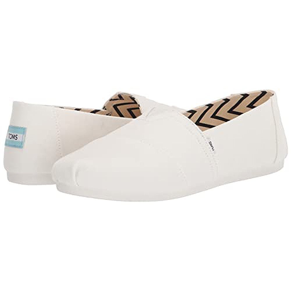 TOMS Alpargata - Women's White Canvas Shoe Deals Outlet