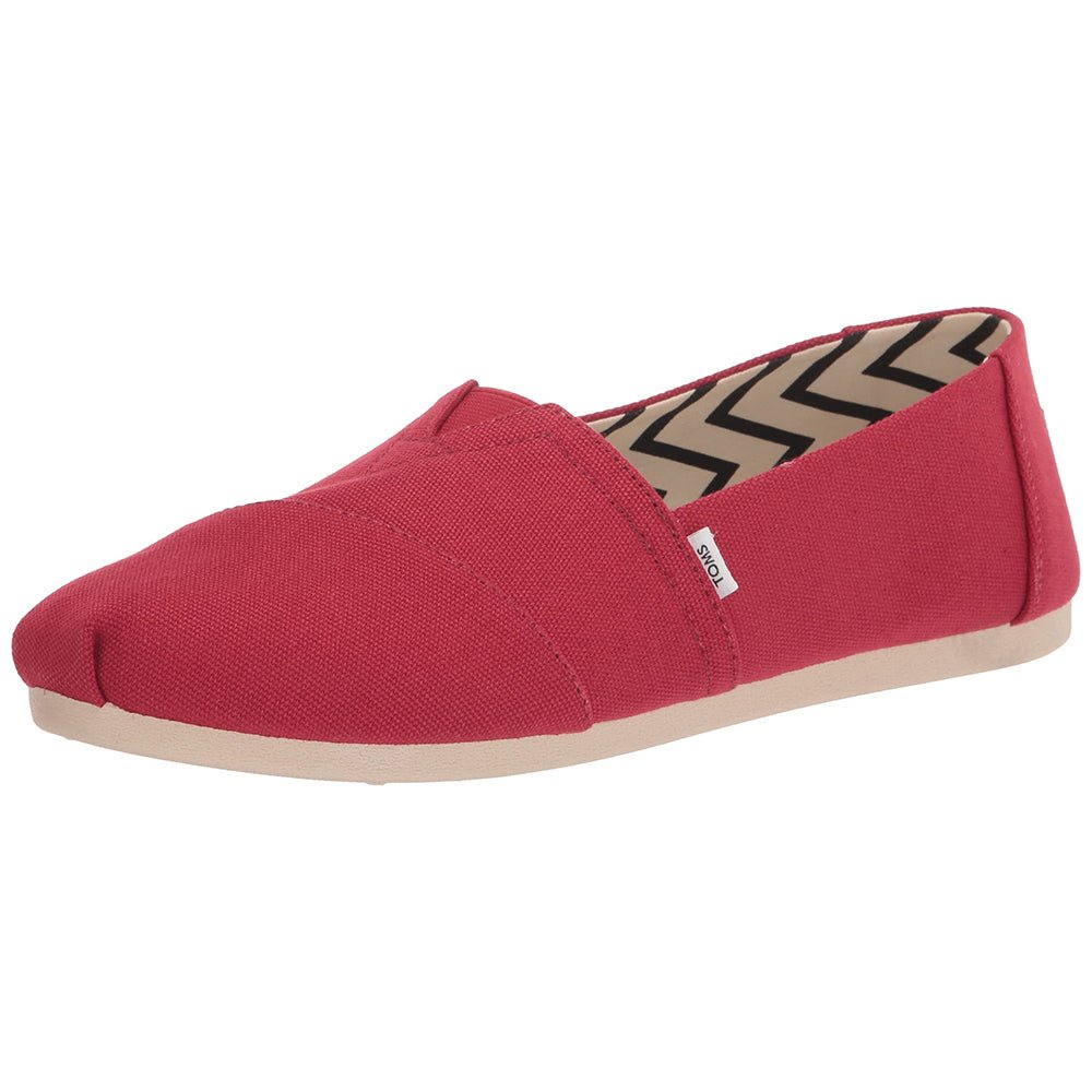 TOMS Alpargata - Women's Red Canvas Shoe Deals Outlet