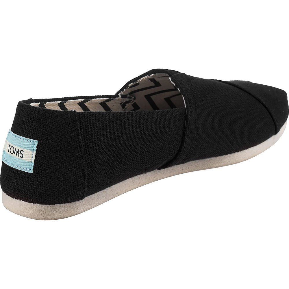 TOMS Alpargata - Women's Black Canvas Shoe Deals Outlet
