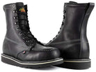 Thorogood American Heritage Midnight Seres Safety Moc Toe 8 inch - Men's Black (Midnight Series) Shoe Deals Outlet