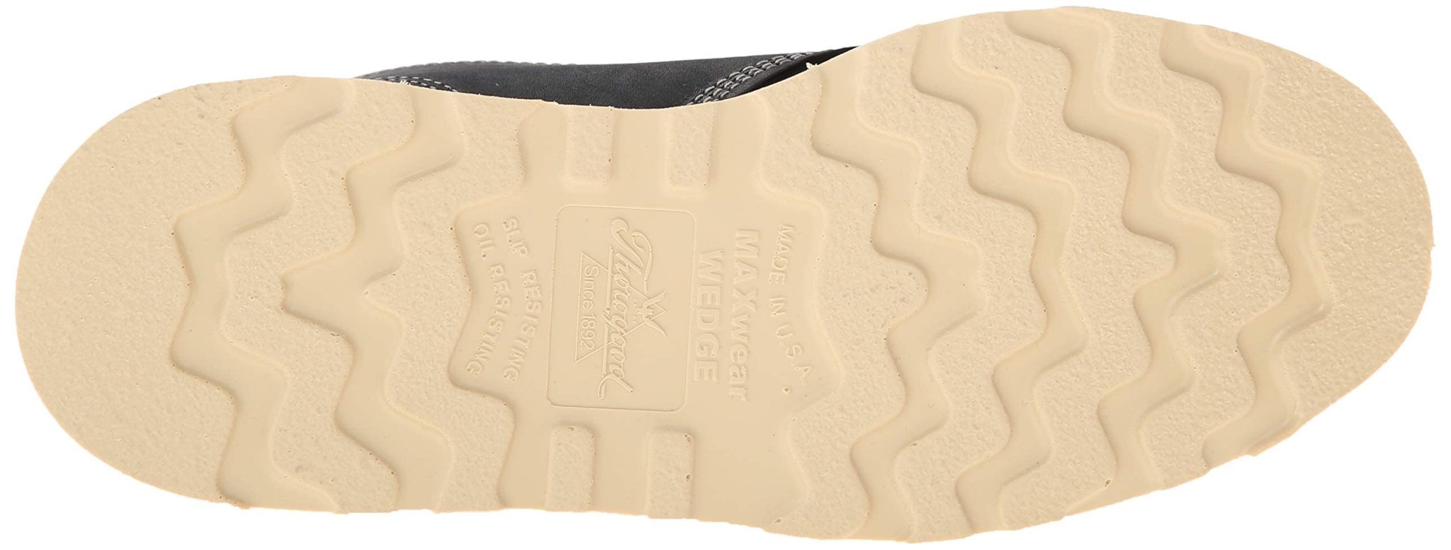 Thorogood American Heritage Moc Toe Maxwear Wedge 6 inch - Men's Black Shoe Deals Outlet
