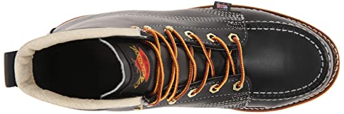 Thorogood American Heritage Moc Toe Maxwear Wedge 6 inch - Men's Black Shoe Deals Outlet