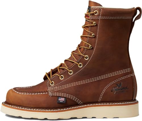 Thorogood American Heritage Moc Toe Maxwear Wedge Trail 8 inch - Men's Trail Crazyhorse Shoe Deals Outlet