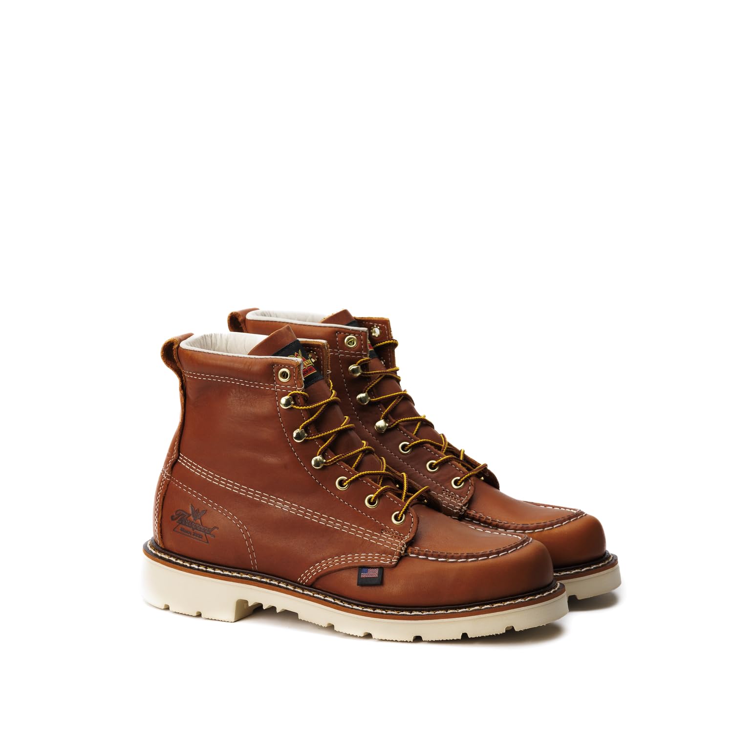 Thorogood American Heritage Moc Toe Maxwear Wedge Trail 8 inch - Men's Brown Shoe Deals Outlet