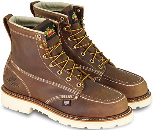Thorogood American Heritage Safety Moc Toe Maxwear 90 Trail 6 inch - Men's Trail Crazyhorse Shoe Deals Outlet