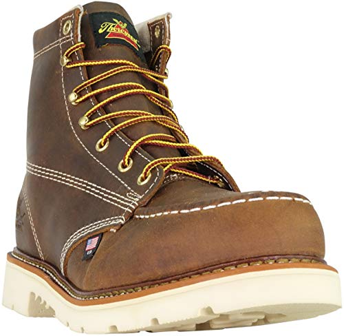 Thorogood American Heritage Safety Moc Toe Maxwear 90 Trail 6 inch - Men's Trail Crazyhorse Shoe Deals Outlet