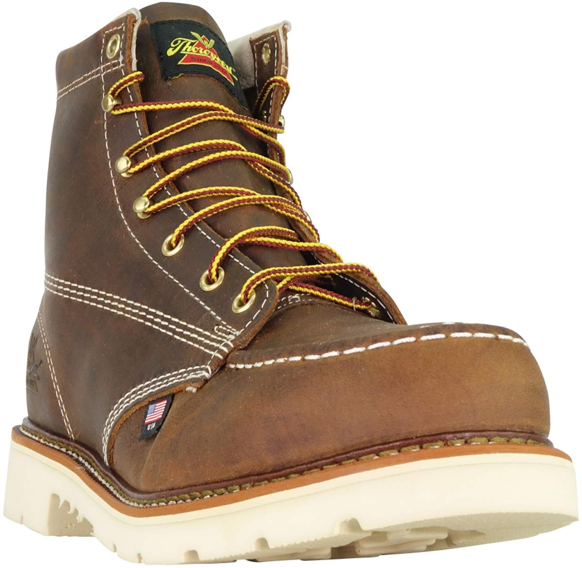 Thorogood American Heritage Safety Moc Toe Maxwear 90 Trail 6 inch - Men's Trail Crazyhorse Shoe Deals Outlet