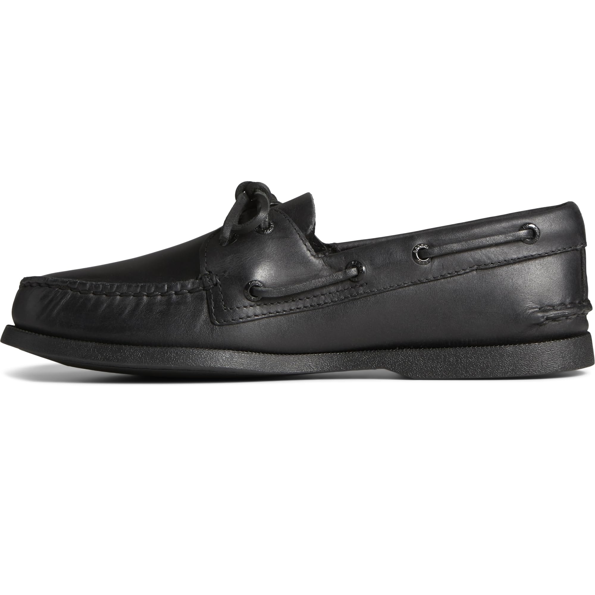 Sperry A/O 2 - EYE LEATHER - Men's BLACK Shoe Deals Outlet