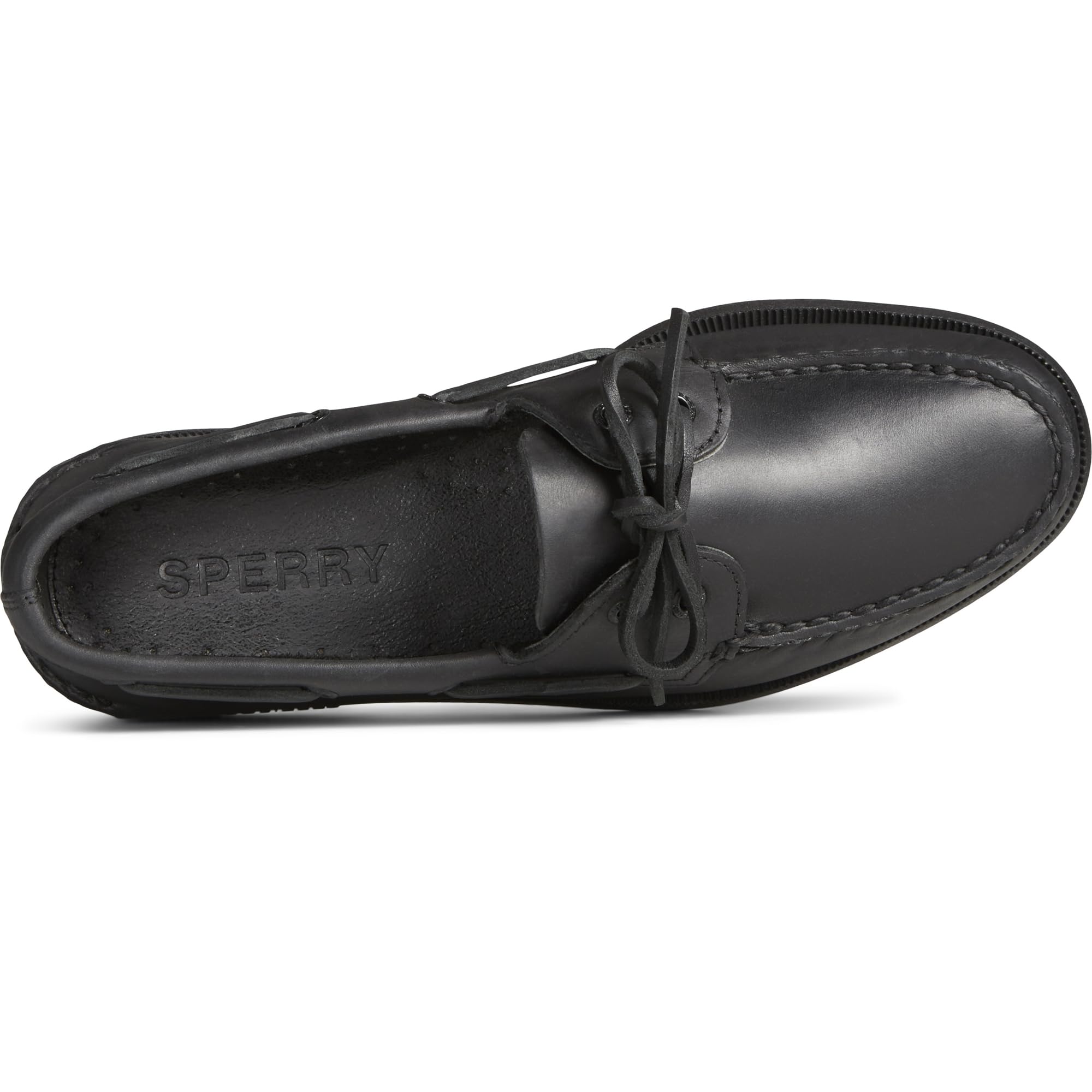 Sperry A/O 2 - EYE LEATHER - Men's BLACK Shoe Deals Outlet