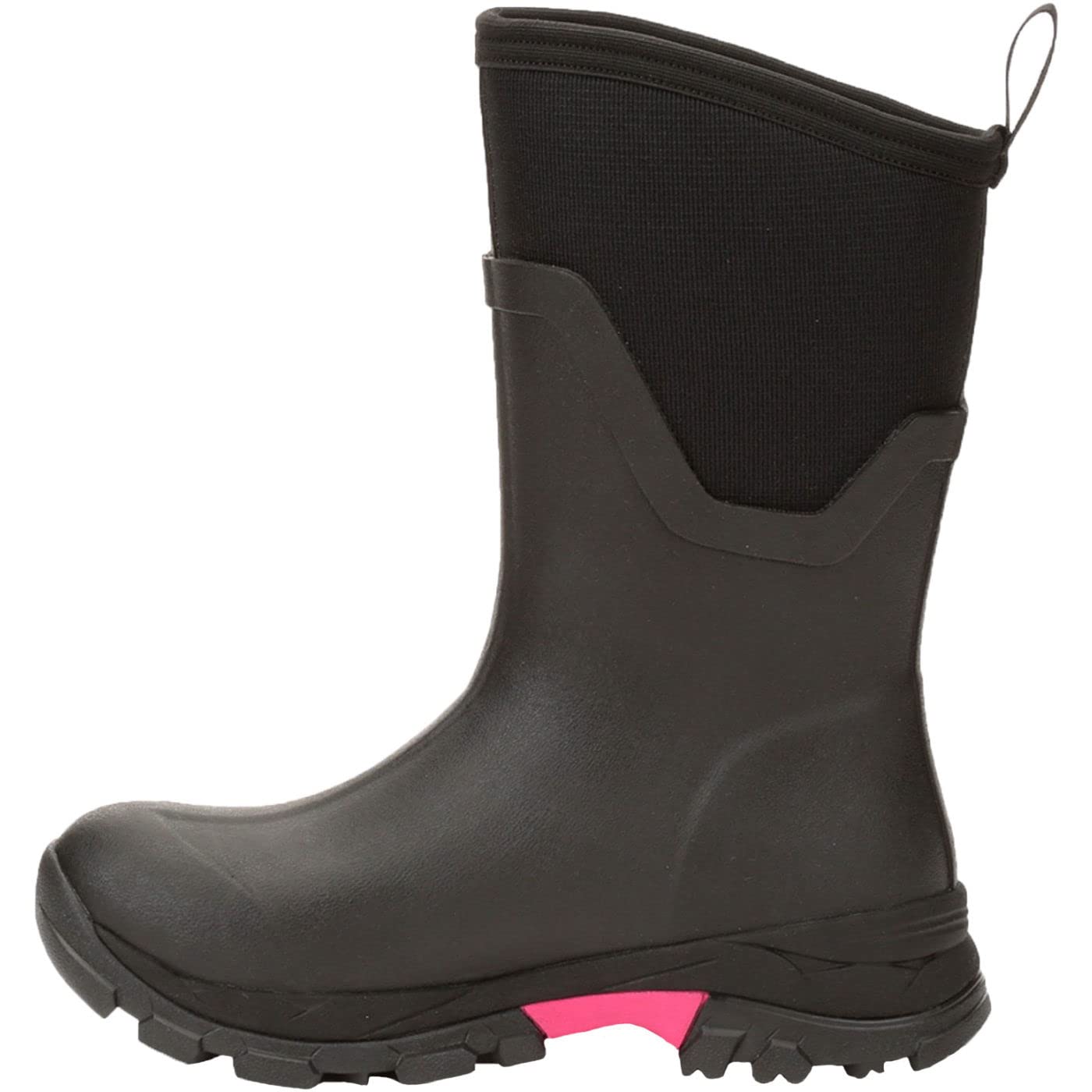The Original Muck Boot Company Arctic Ice Mid Agat - Women's Black/Hot Pink Shoe Deals Outlet