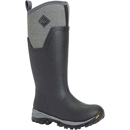 The Original Muck Boot Company Arctic Ice Tall Agat - Women's Black/Grey Geometric Shoe Deals Outlet
