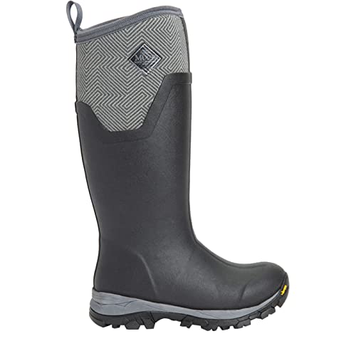 The Original Muck Boot Company Arctic Ice Tall Agat - Women's Black/Grey Geometric Shoe Deals Outlet