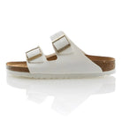 Birkenstock Arizona Birko - Flor Patent - Unisex White Shoe Deals Outlet