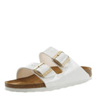 Birkenstock Arizona Birko - Flor Patent - Unisex White Shoe Deals Outlet