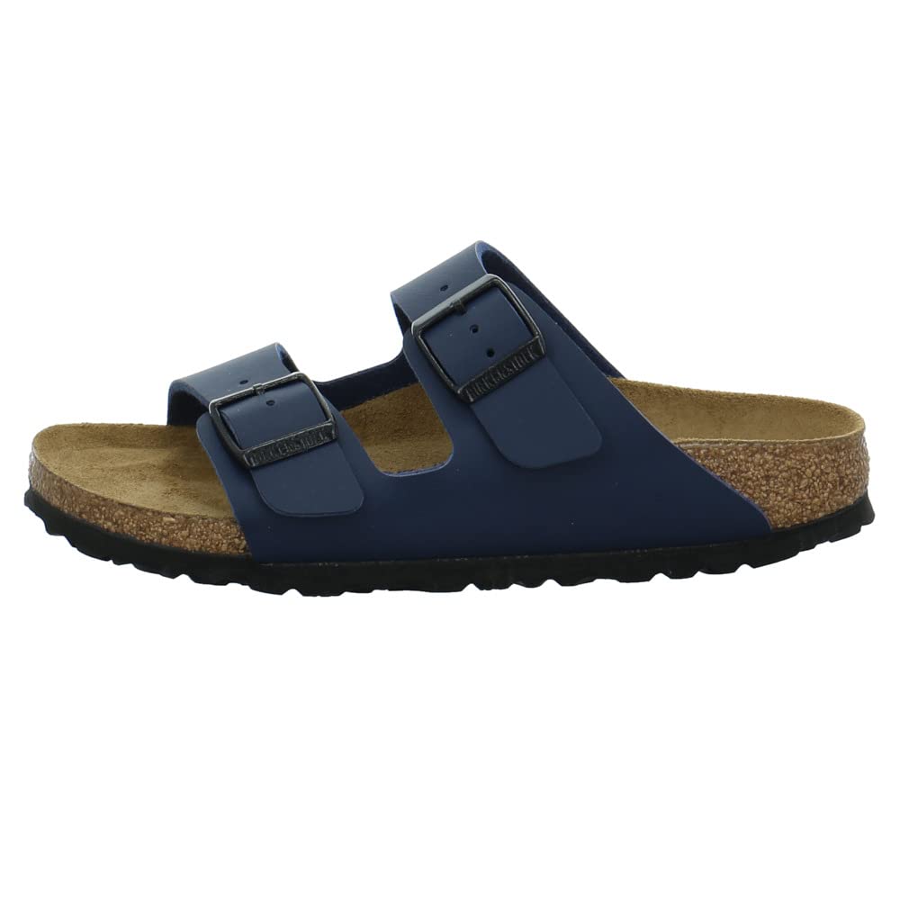 Birkenstock Arizona Birko - Flor Soft Footbed - Unisex Blue Shoe Deals Outlet