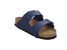 Birkenstock Arizona Birko - Flor Soft Footbed - Unisex Blue Shoe Deals Outlet