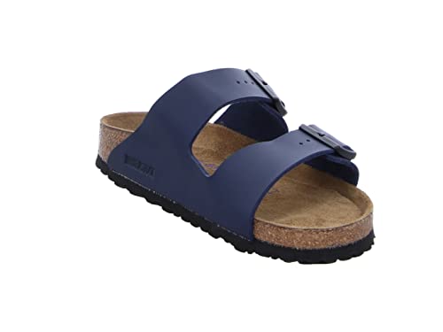 Birkenstock Arizona Birko - Flor Soft Footbed - Unisex Blue Shoe Deals Outlet