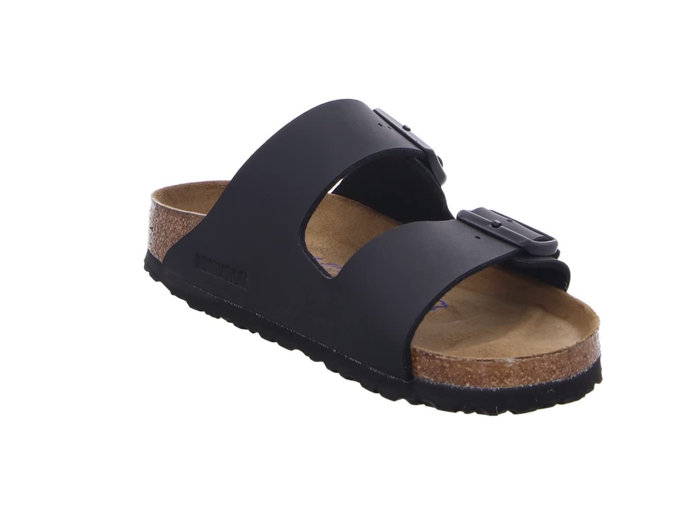 Birkenstock Arizona Birko - Flor Soft Footbed - Unisex Black Shoe Deals Outlet